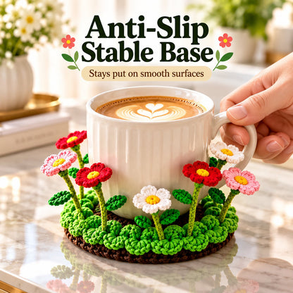 🌸50% OFF🌸Handmade Crochet Floral Coaster | Everlasting Table Art 🌸