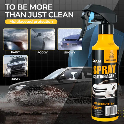 300ml Large Capacity Nano Car Coating Spray, Professional Spray Coating with Superior Water Beading & UV Defense