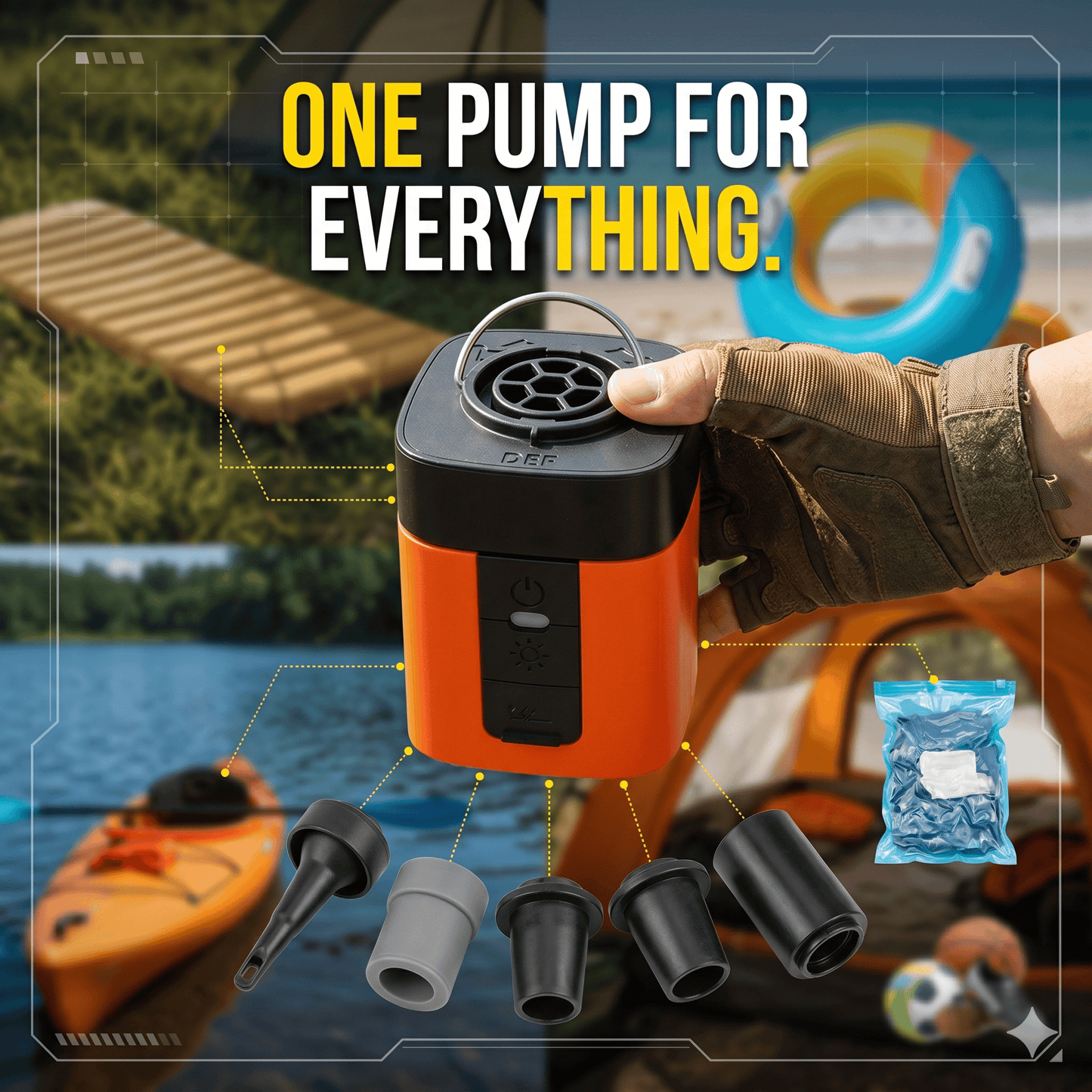 Pocket-Sized Power. Inflate Anything in Seconds.
