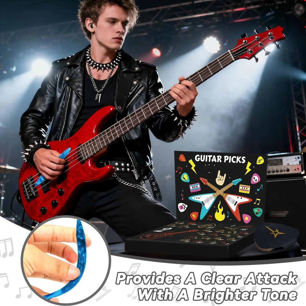 🎸 24-Day Guitar Pick Advent Calendar | Christmas Gift for Guitarists