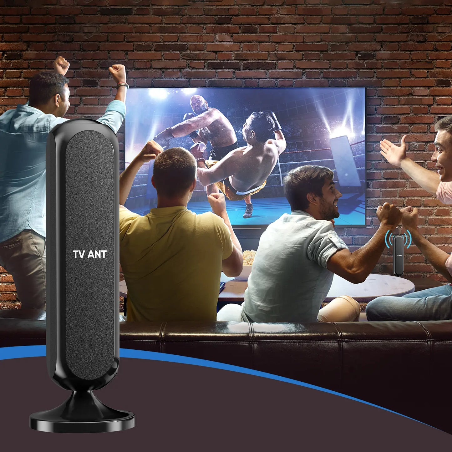 HIDB Indoor TV Antenna 4K HD Signal Amplified Compact