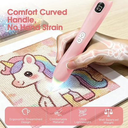 Electric Diamond Painting Pen with Light