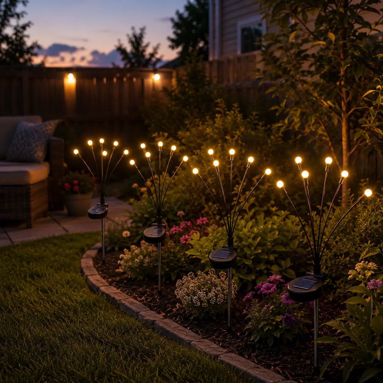 🔥Last Day 49% OFF - Solar Powered Firefly Garden Light