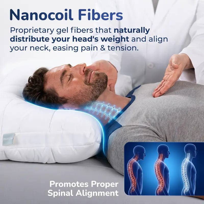 Luxury Cooling Pillow with 3-in-1 Adjustable Support 💤