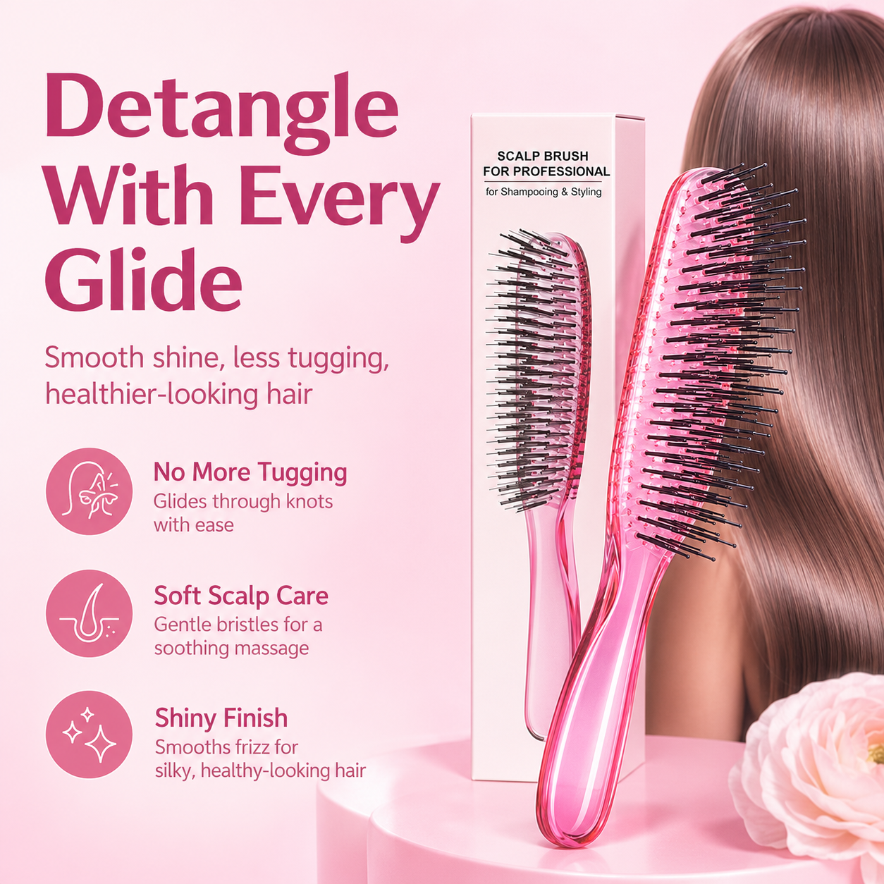 Detangling Brush for Effortless Hair Care