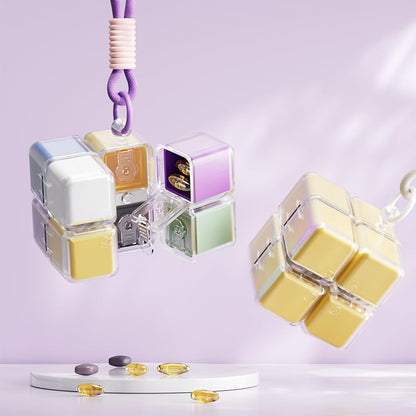 🧩💊Weekly Pill Organizer Magnetic Foldable Medicine Box
