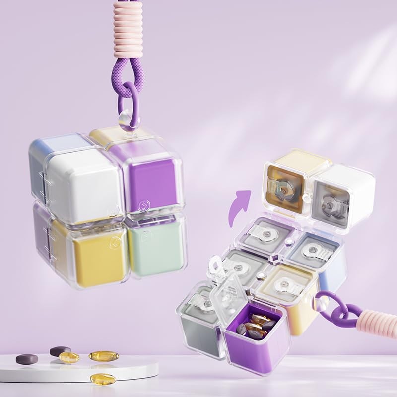 🧩💊Weekly Pill Organizer Magnetic Foldable Medicine Box