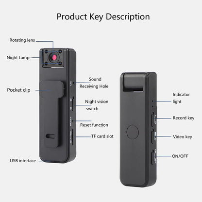 1080p HD Body Cameras with Audio and Video Recording
