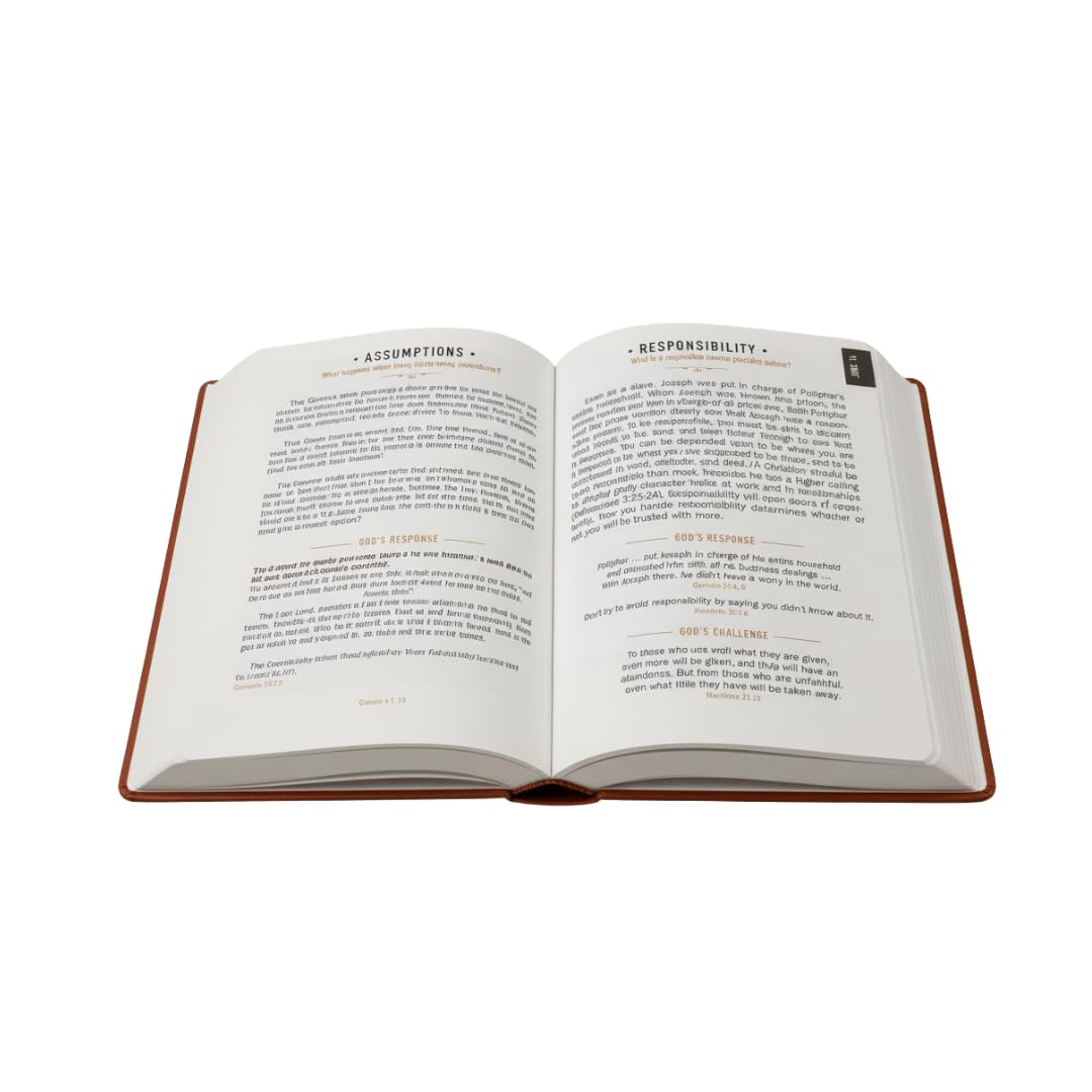 2026 One Minute with God Daily Devotional for Men, 365 Reflections to Strengthen Faith, Brown Faux Leather Edition