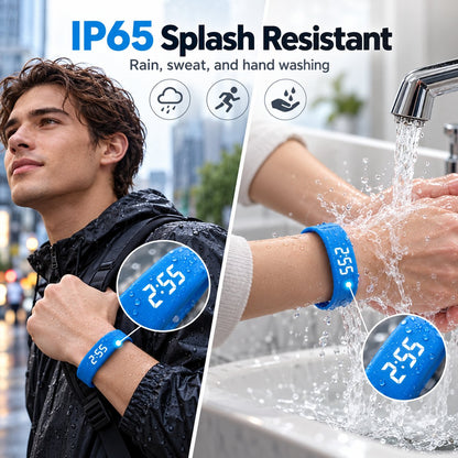 Portable Wrist Activity Tracker | Lightweight Step Counter for Outdoor Workout Sessions