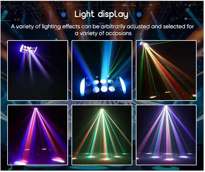 3-in-1 DJ Party Lights – RGBW Derby Beam, Sound Activated + Remote 🎶✨