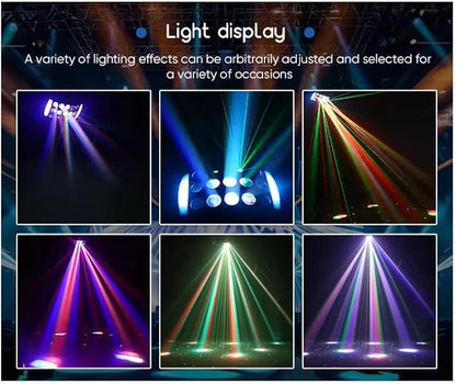 3-in-1 DJ Party Lights – RGBW Derby Beam, Sound Activated + Remote 🎶✨