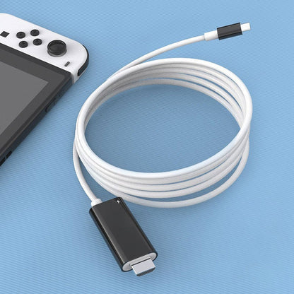 🎮 2M USB-C to HDMI Cable – 4K Display & 100W PD Charging for Switch, Phones, Tablets & Laptops