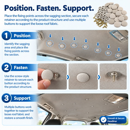 50 Pack Car Roof Headliner Repair Buttons