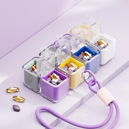 🧩💊Weekly Pill Organizer Magnetic Foldable Medicine Box