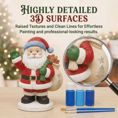 '- 🎨 Beginner-Friendly DIY Christmas Figurine Painting Kit | Create Your Own Festive Holiday Decorations 🎄💕
