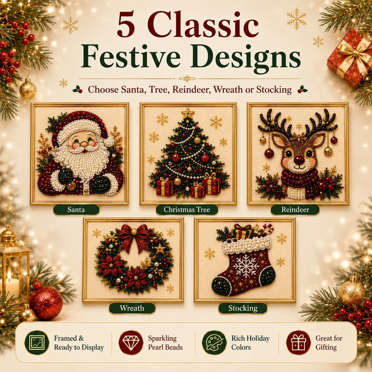 ❤️ Craft Magical Memories: 5-Theme 3D Pearl Art Kit for the Family 🎨