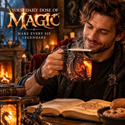 🐉 Dragonfire 3D Heat-Reveal Magic Mug | Add a Hot Drink. Awaken the Dragon.🔥