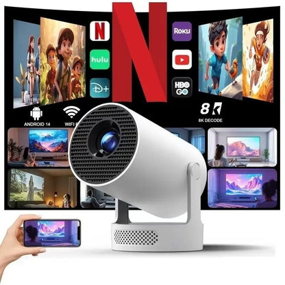 HY300Pro+ Mini Projector (10000:1 CR, 290ANSI Lumens)