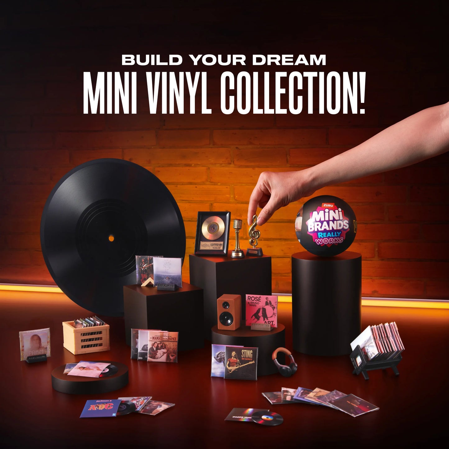Mini Vinyl Record Player Blind Box | Retro Turntable Collectible Miniature Toy & Desktop Decor