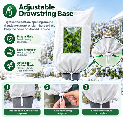Plant Frost Protection Cover - Winter Frost Protection For Trees, Plants, And Shrubs