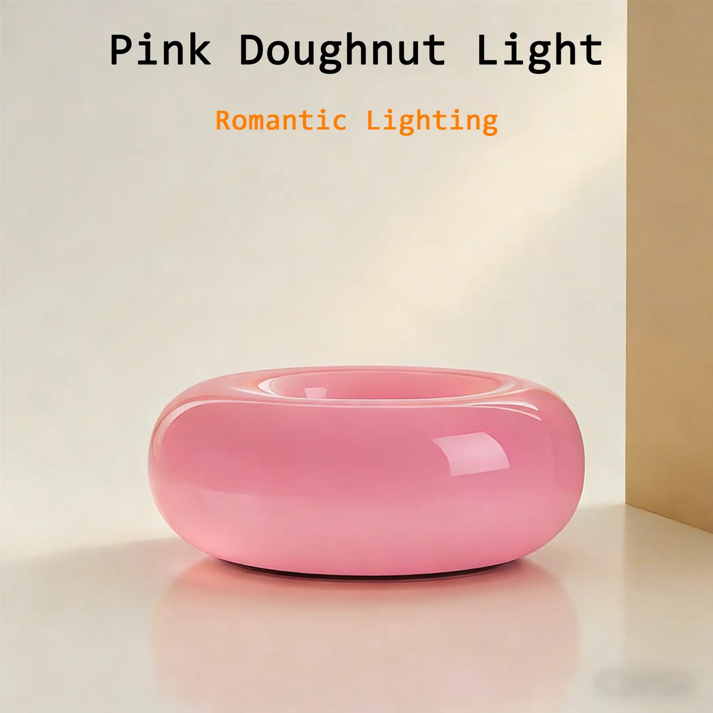 Aesthetic Doughnut LED Night Lamp – Cozy Warm Ambient Light
