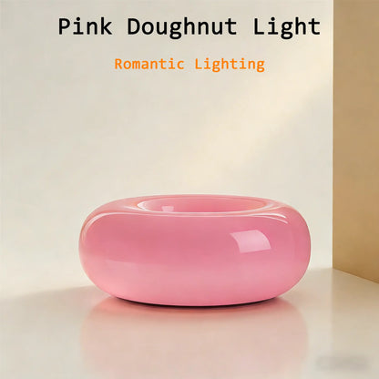 Aesthetic Doughnut LED Night Lamp – Cozy Warm Ambient Light