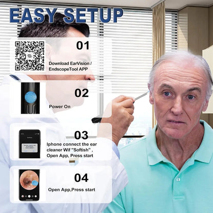HD Visual Earwax Removal Tool with Camera - 1080P Ear Cleaner