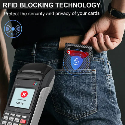 Men's RFID Minimalist Bifold Wallet
