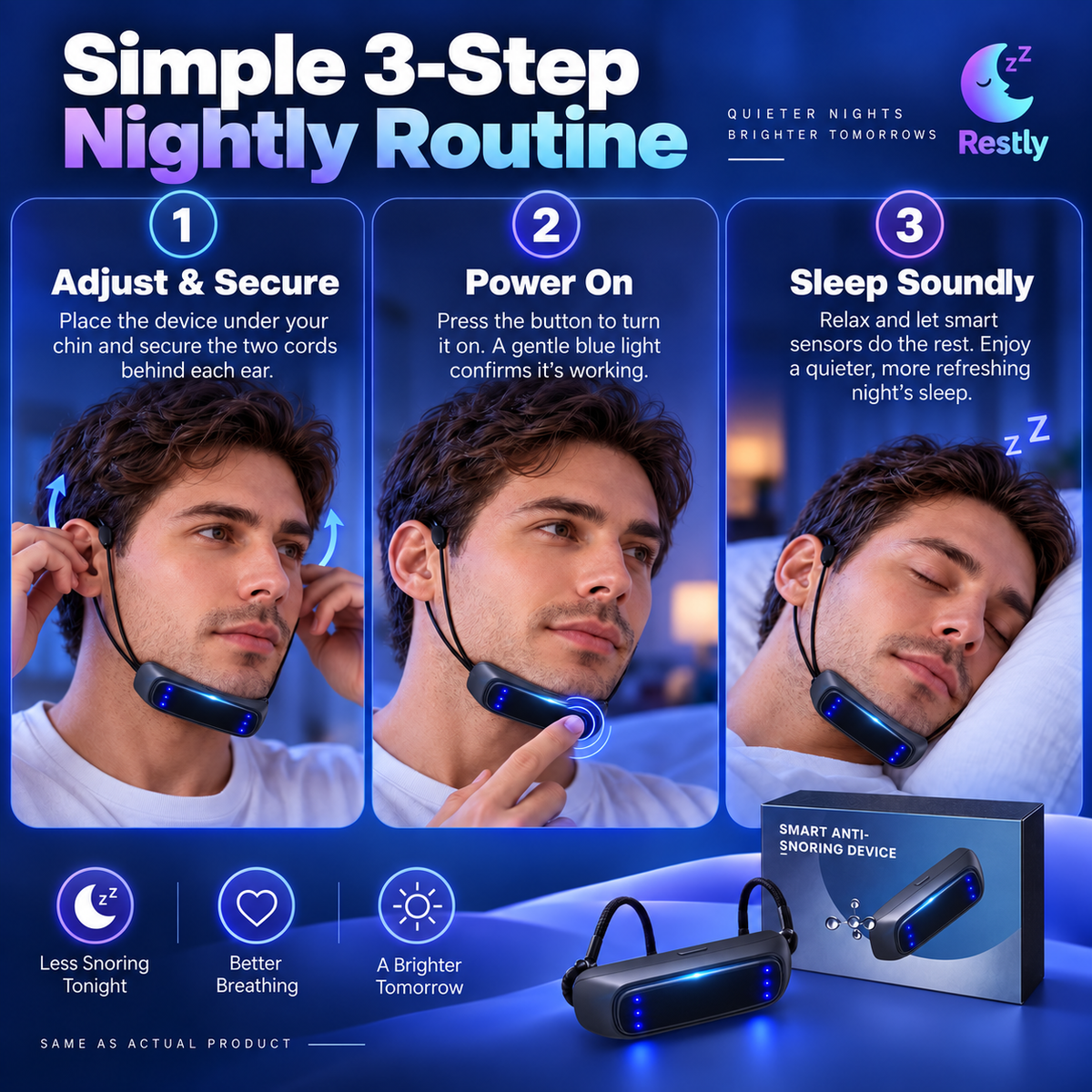 💤 Smart Anti-Snore Device. Stop Snoring, Start Sleeping Deeply.