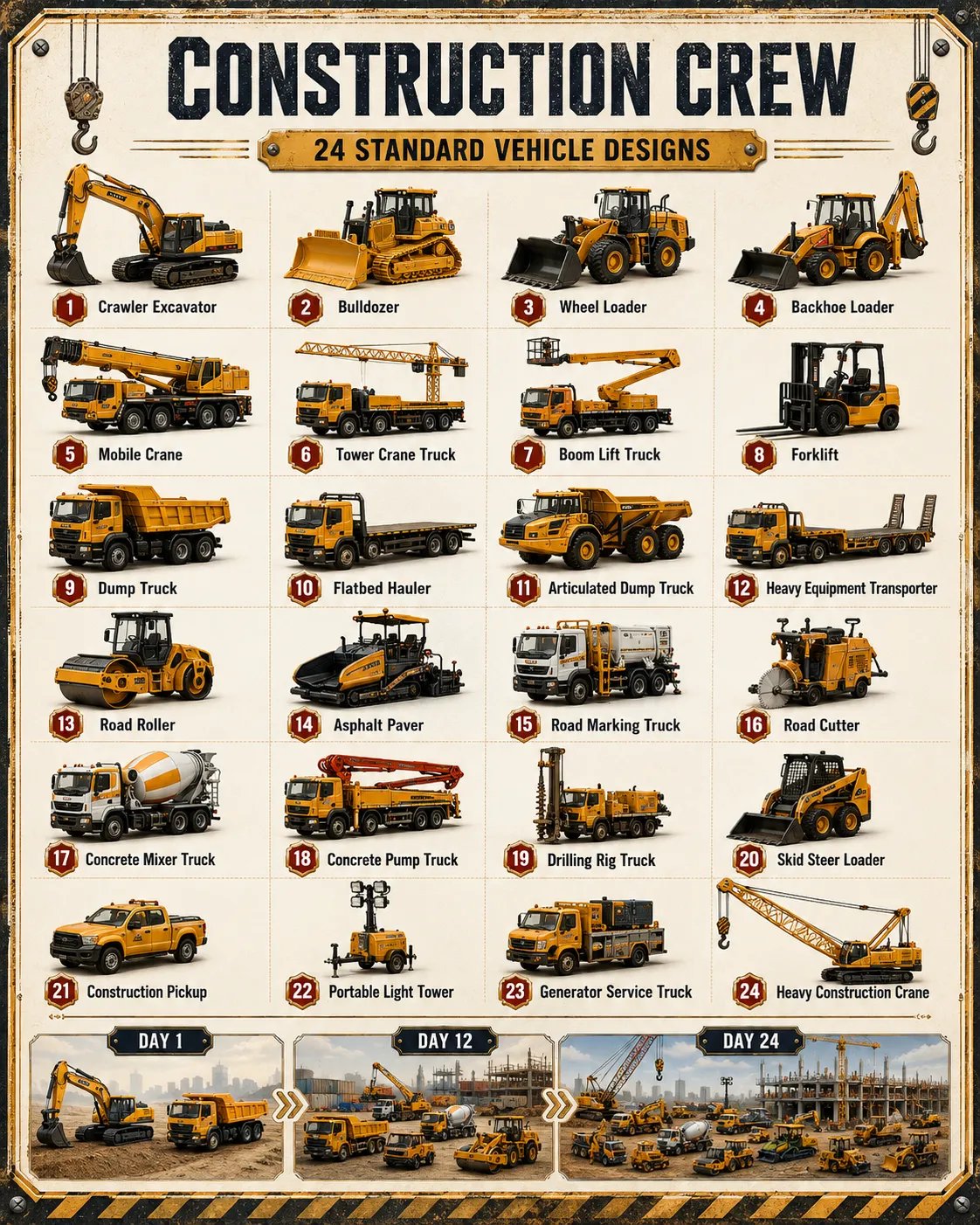 🚒 24-Day Vehicle Advent Calendar – Build A New Fleet Every Morning Before Christmas