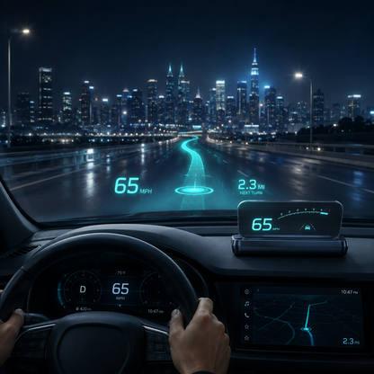 💡 No complicated wiring! Plug and play GPS HUD speedometer for any car.