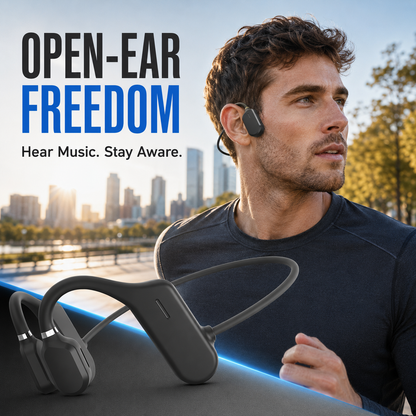 Open-Ear Bluetooth Sports Headphones | Ultra-Light Wireless Air Conduction Earbuds for Running, Hiking & Cycling