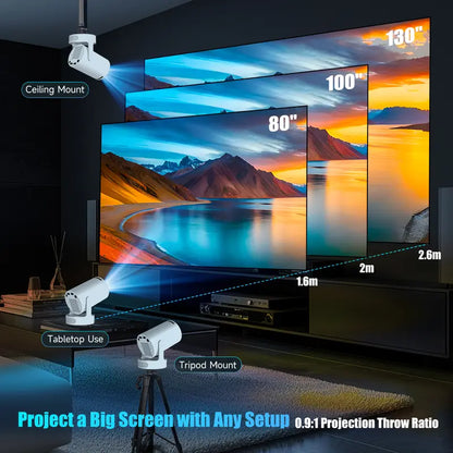 HY300Pro+ Mini Projector (10000:1 CR, 290ANSI Lumens)
