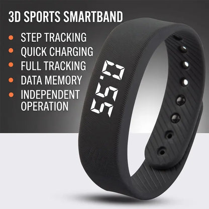 Fitness Tracker with Silent Alarm, Waterproof Band, Step Counter
