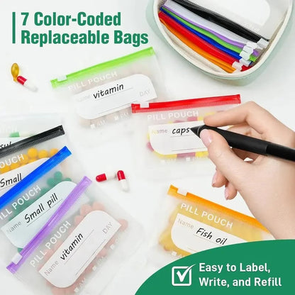 🏆Flash Sale⚡Waterproof Pill Pouch Set-14Pcs Bags Inside