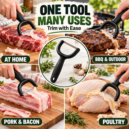 🥩✨Handheld Meat & Fat Trimming Tool for Brisket and Pork