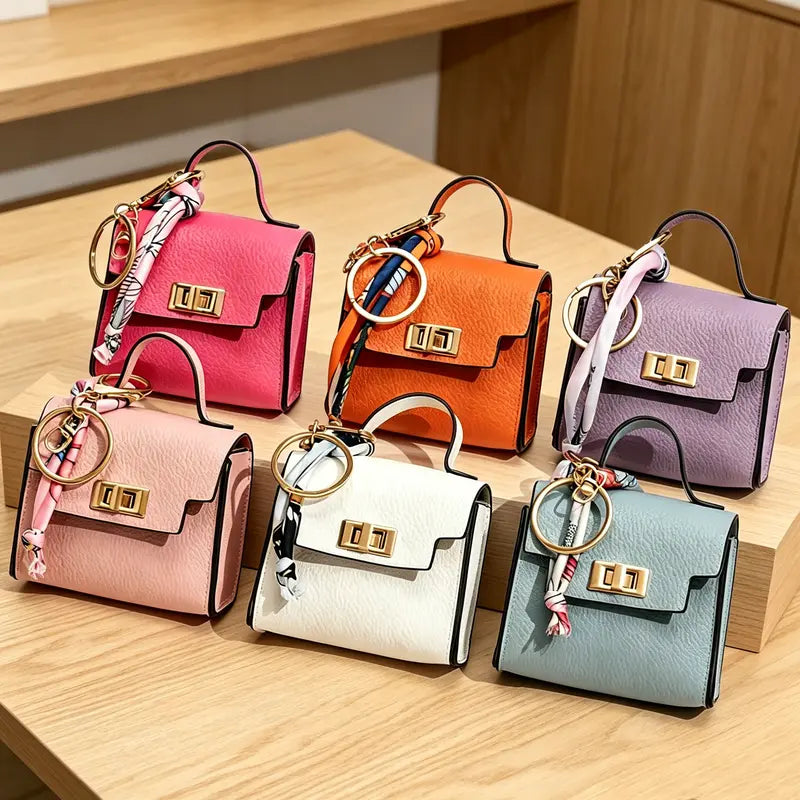 Mini Square Bag Pendant Keychain