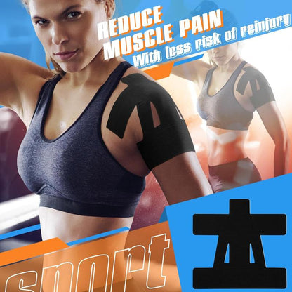🔥Pre-Cut Shoulder Kinesiology Tape (Multi-Color Pack) - Instant Pain Relief & Rotator Cuff Support
