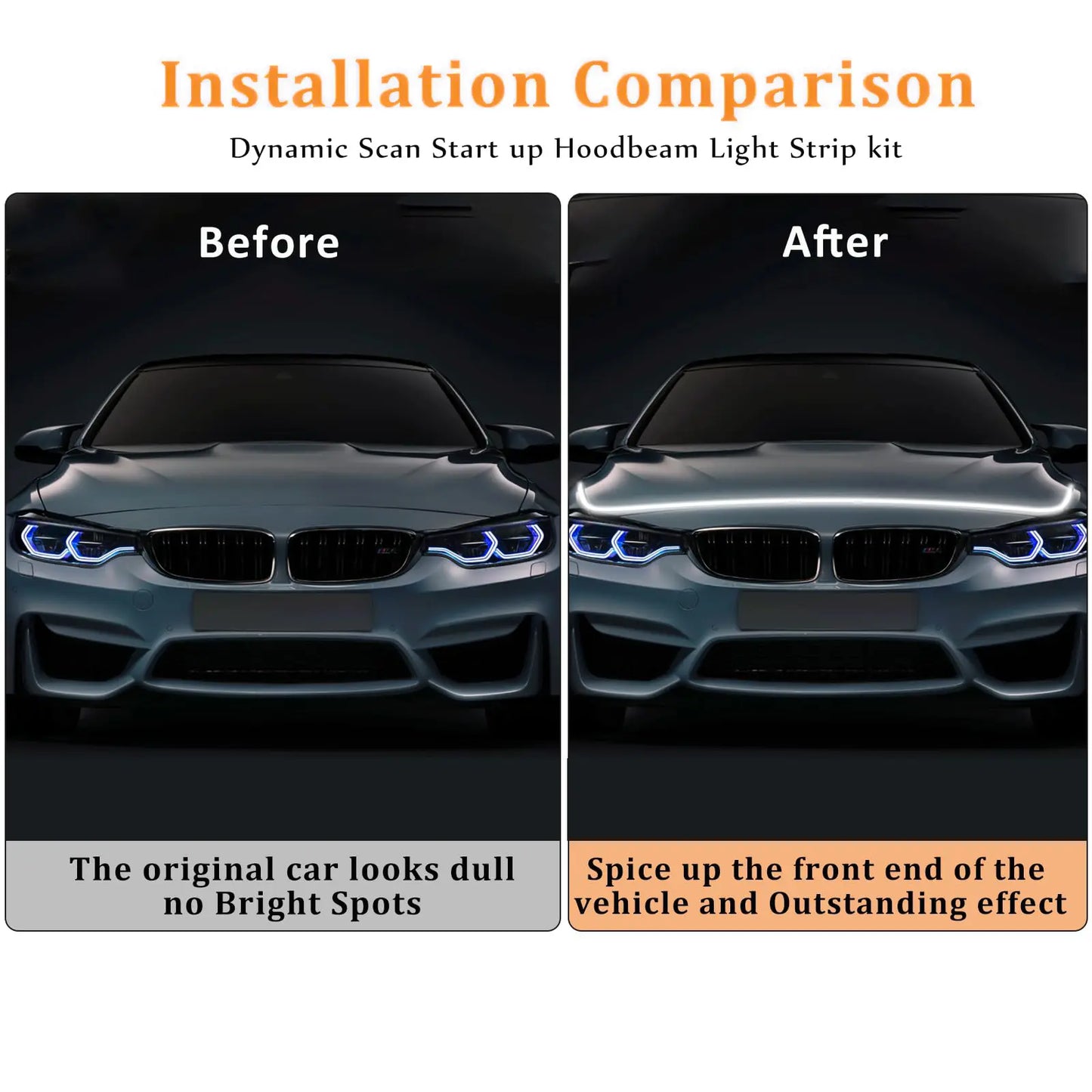 59" High Brightness Automotive Hood Gap LED Strip
