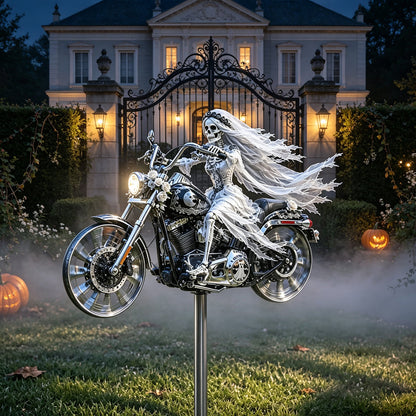 🔥 53% OFF – Halloween Motorcycle Windmill Yard Stake 🎃🏍️
