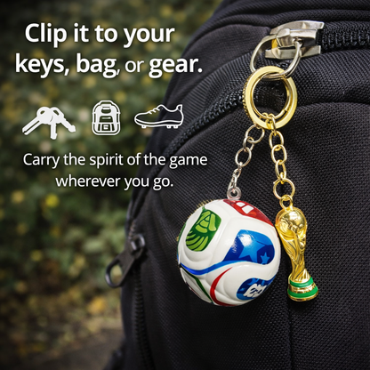 ⚽🏆 2026 Football Trophy & Ball Keychain