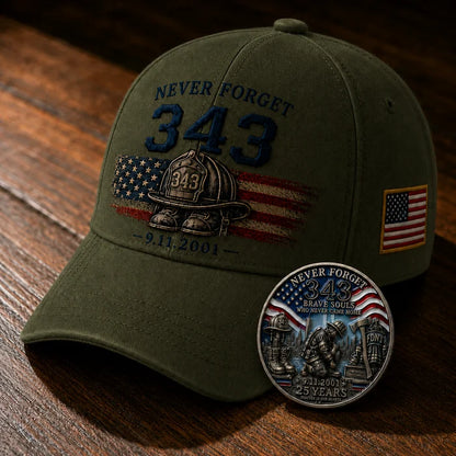 🧢Never Forget 343 Memorial Cap