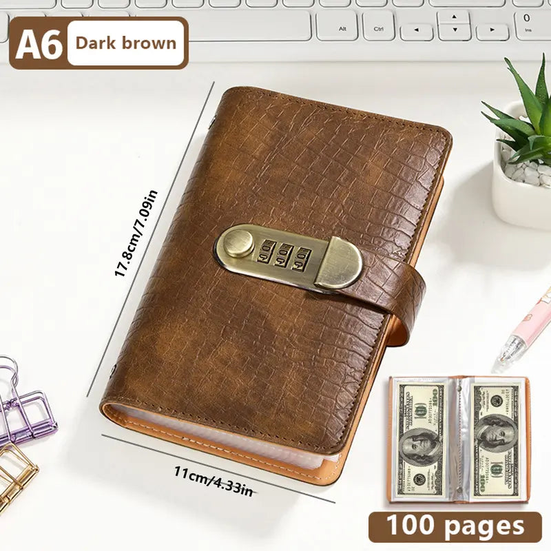 A6 savings notebook, a small financial management book with a lock
