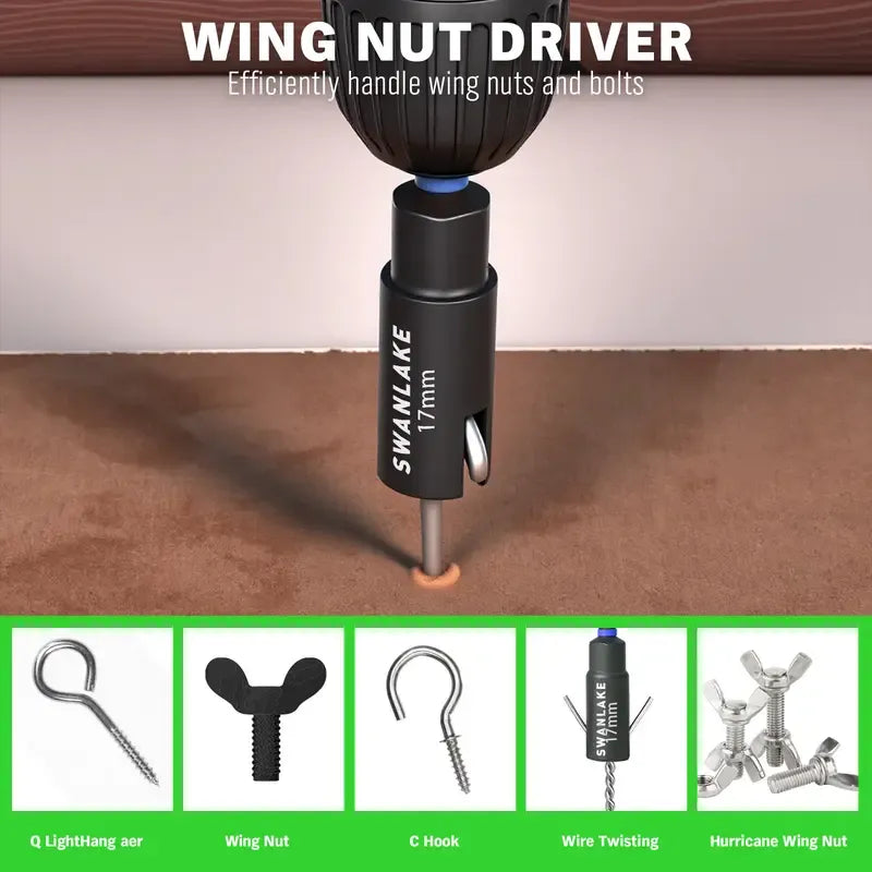 Magnetic Nut Driver Set for Impact Drill Metric & SAE, 74 or 41 Piece, Impact Socket Adapter, Power Bits with Magnetic Holder