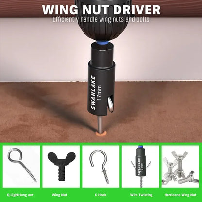 Magnetic Nut Driver Set for Impact Drill Metric & SAE, 74 or 41 Piece, Impact Socket Adapter, Power Bits with Magnetic Holder
