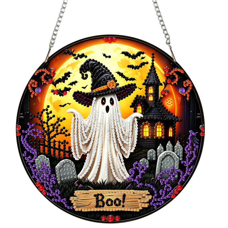 🧙‍♀️🎃Halloween Witch Friendship Diamond Art Window Suncatcher