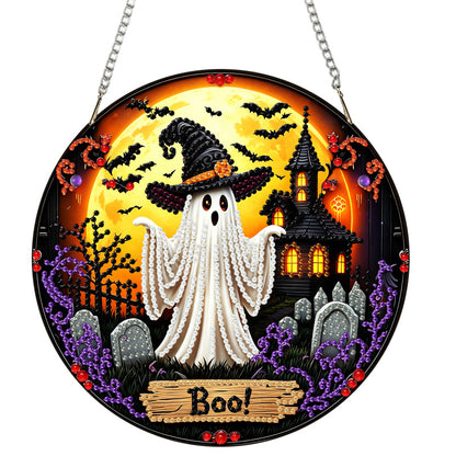 🧙‍♀️🎃Halloween Witch Friendship Diamond Art Window Suncatcher