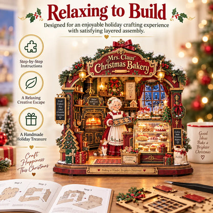 🎄 Mrs. Claus’ Christmas Bakery™——DIY Shadow Box Kit