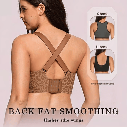 🏆LAST DAY SALE 49% OFF 🔥Super Firming Leopard Print Jelly  Bra | Women Wirefree Bras 👍No More Sagging Breasts